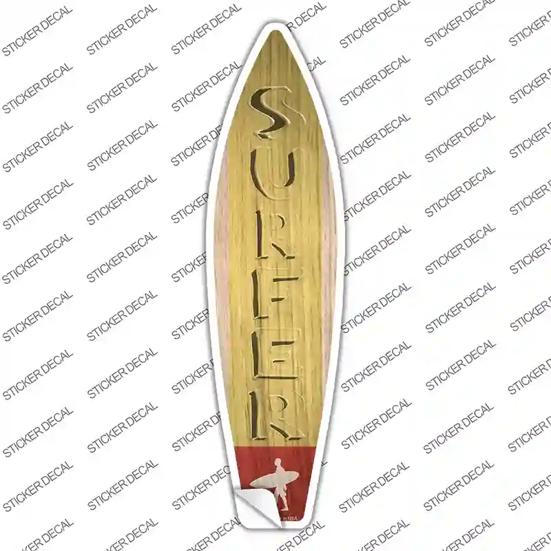 Surfer Novelty Surfboard Sticker Decal