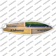 Alabama License Plate Novelty Surfboard Sticker Decal