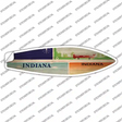 Indiana License Plate Novelty Surfboard Sticker Decal