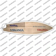 Virginia License Plate Novelty Surfboard Sticker Decal