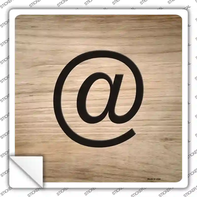 Aspersand Symbol Tiles Novelty Square Sticker Decal