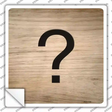 Question Mark Symbol Tiles Novelty Square Sticker Decal