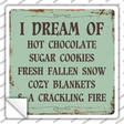 I Dream Of Novelty Square Sticker Decal