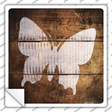 Butterfly Painted Stencil Novelty Square Sticker Decal