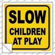 Slow Children at Play Novelty Square Sticker Decal
