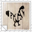 Chickens Make Eggs Novelty Square Sticker Decal