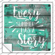 Every Summer Story Novelty Square Sticker Decal