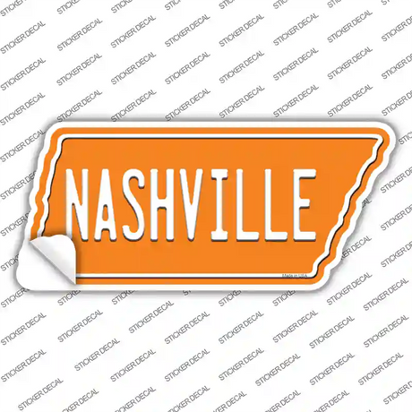 Nashville Novelty Tennessee Shape Sticker Decal