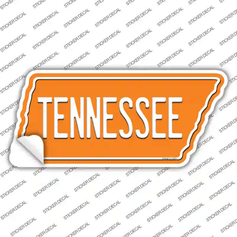Tennessee Novelty Tennessee Shape Sticker Decal