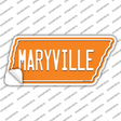 Maryville Novelty Tennessee Shape Sticker Decal
