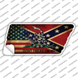 American Confederate Dont Tread Novelty Tennessee Shape Sticker Decal