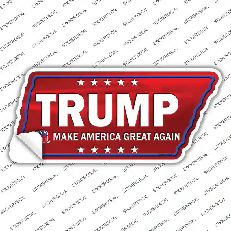 Trump Novelty Tennessee Shape Sticker Decal
