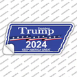 Trump 2024 Novelty Tennessee Shape Sticker Decal