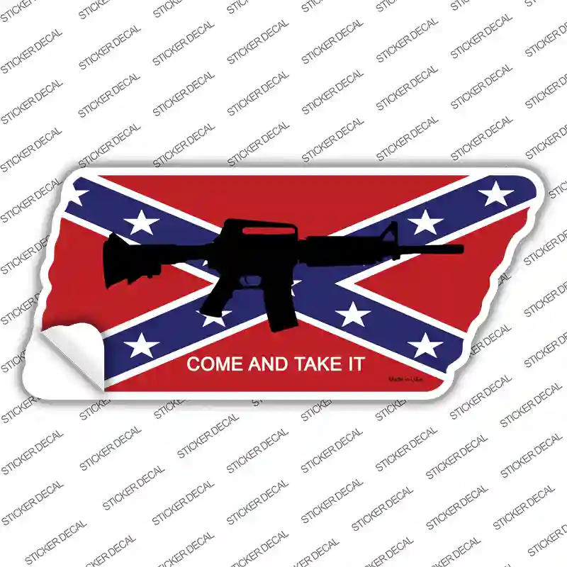 Come and Take It Novelty Tennessee Shape Sticker Decal