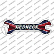 Redneck With Confederate Flag Novelty Wrench Sticker Decal