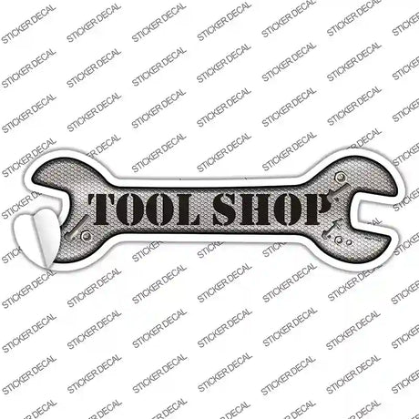 Tool Shop Novelty Wrench Sticker Decal