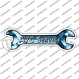 A/C Service Novelty Wrench Sticker Decal