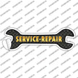 Service Repair Yellow Novelty Wrench Sticker Decal