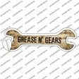 Grease And Gears Novelty Wrench Sticker Decal