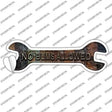 No Bums Allowed Novelty Wrench Sticker Decal