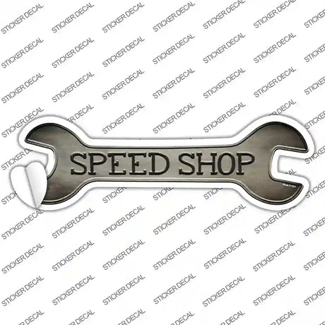 Speed Shop Novelty Wrench Sticker Decal
