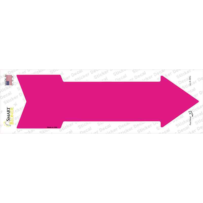Pink Novelty Arrow Sticker Decal