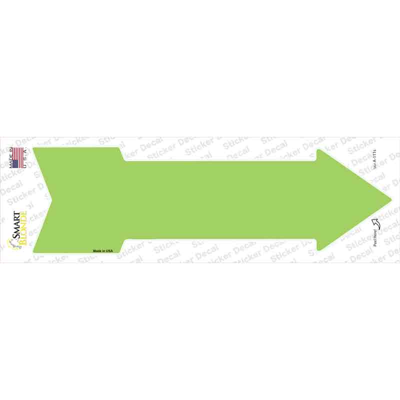 Lime Green Novelty Arrow Sticker Decal