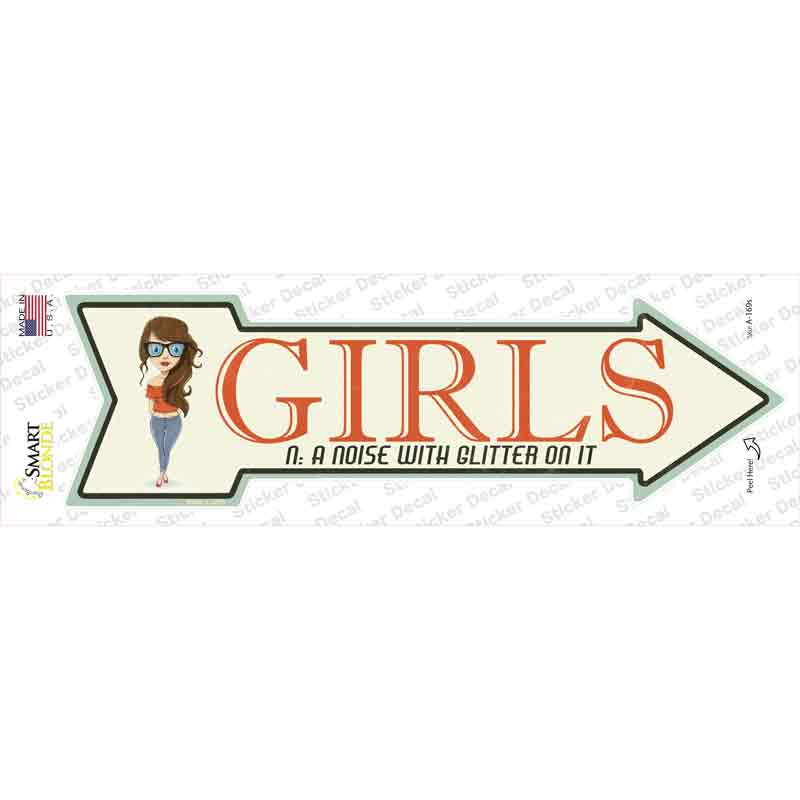 Girls Novelty Arrow Sticker Decal