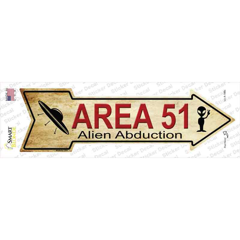 Area 51 Novelty Arrow Sticker Decal