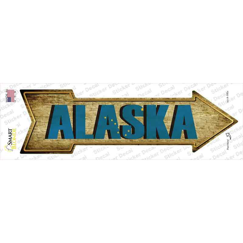 Alaska Novelty Arrow Sticker Decal