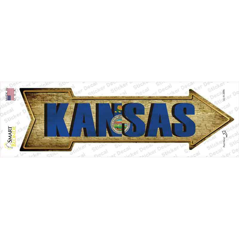 Kansas Novelty Arrow Sticker Decal