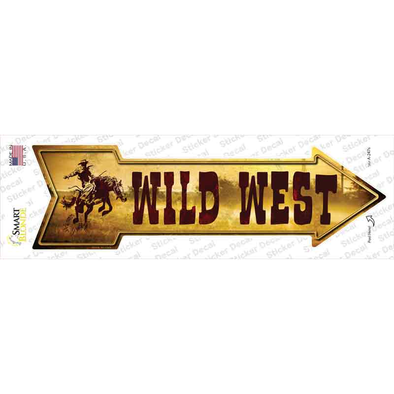 Wild West Novelty Arrow Sticker Decal