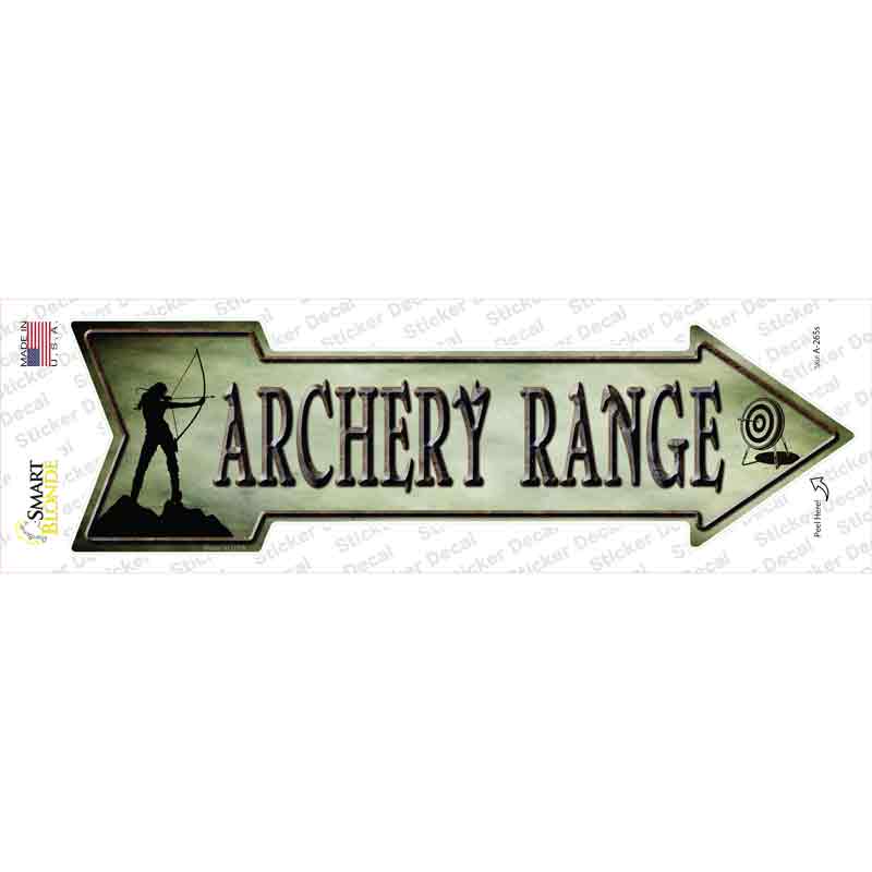 Archery Range Novelty Arrow Sticker Decal
