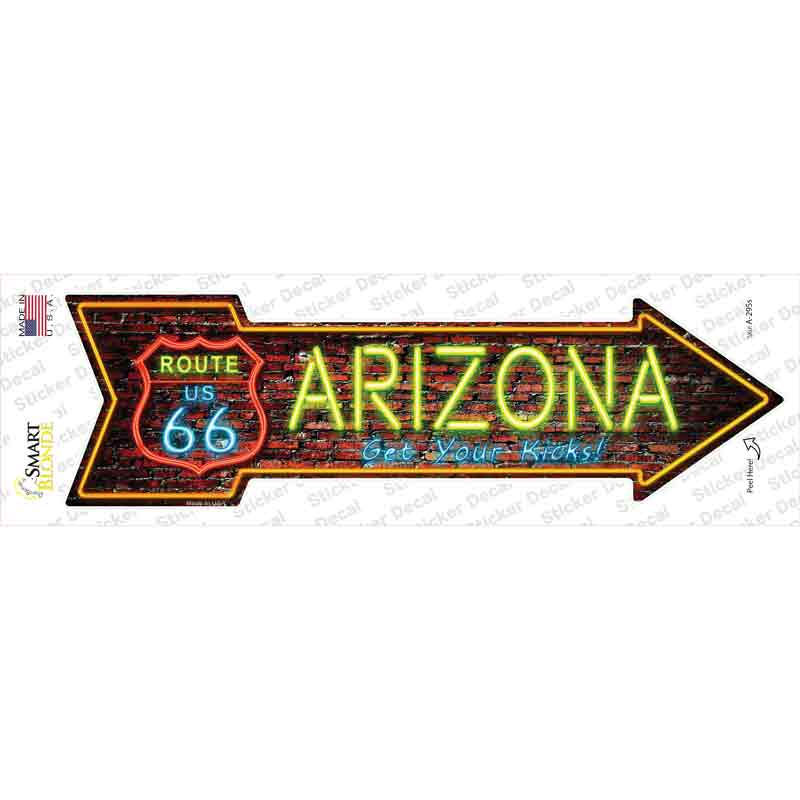 Arizona Neon Novelty Arrow Sticker Decal