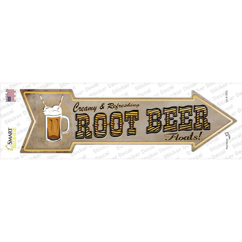 Root Beer Novelty Arrow Sticker Decal