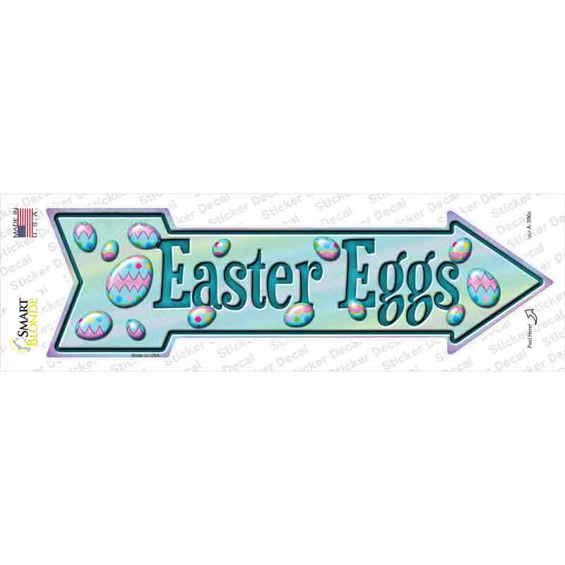 Easter Eggs Novelty Arrow Sticker Decal