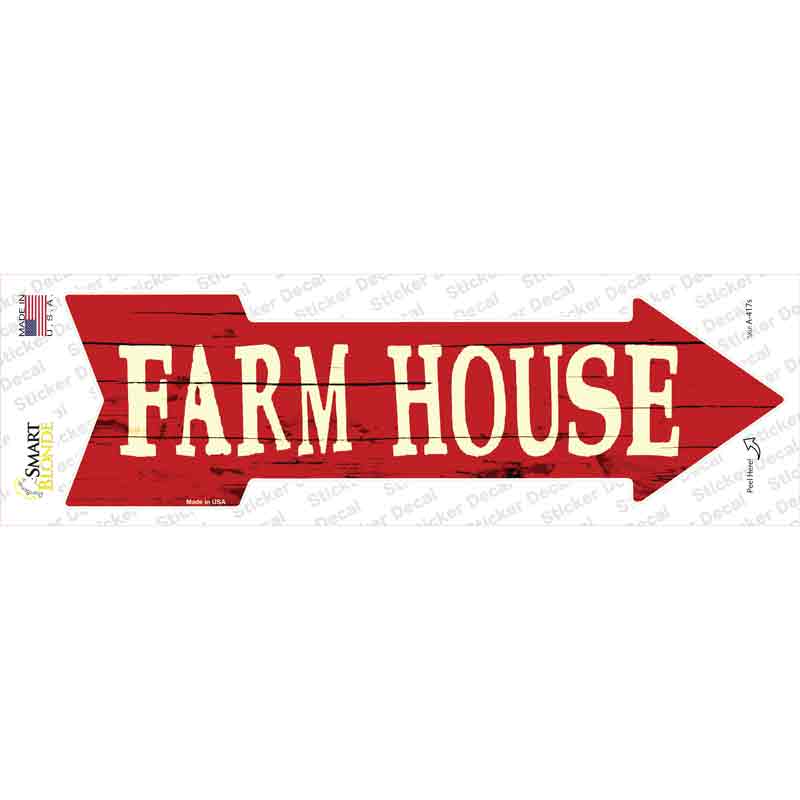 Farm House Novelty Arrow Sticker Decal