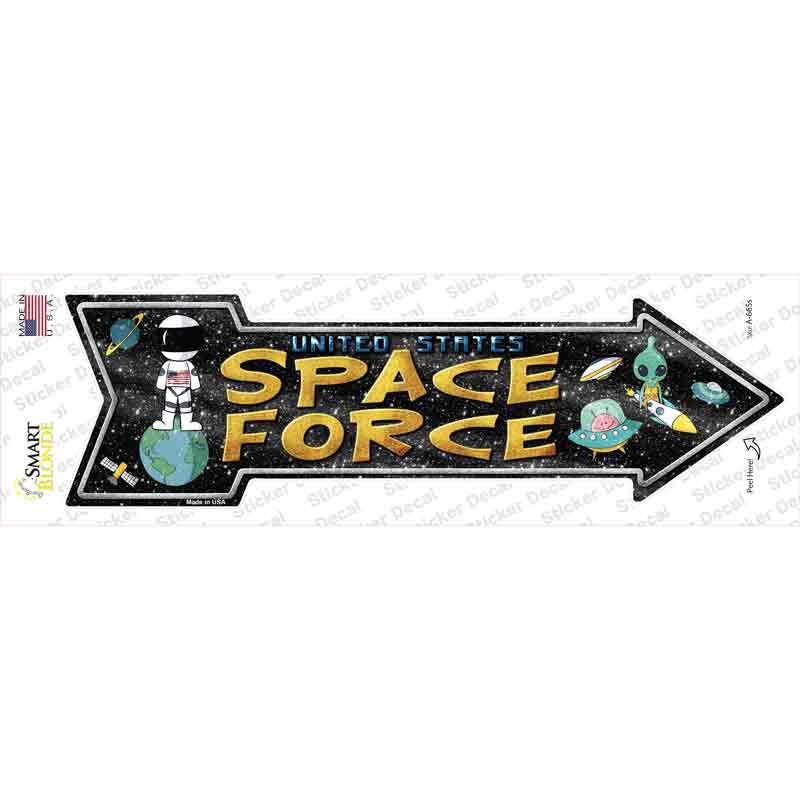 US Space Force Novelty Arrow Sticker Decal
