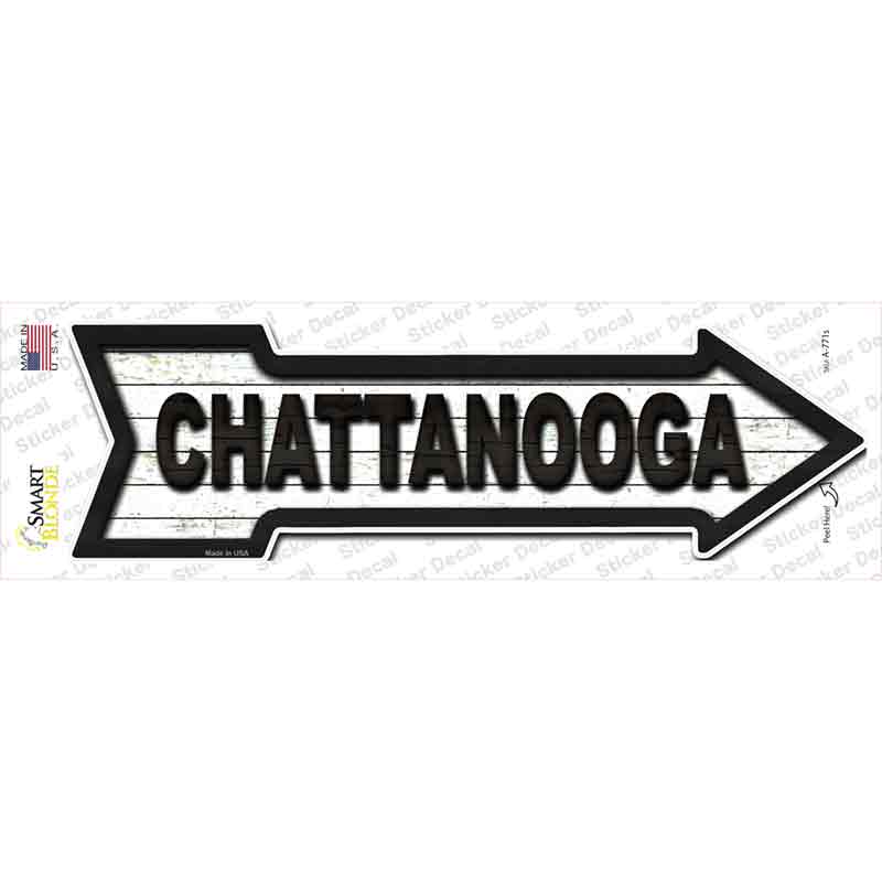 Chattanooga Novelty Arrow Sticker Decal