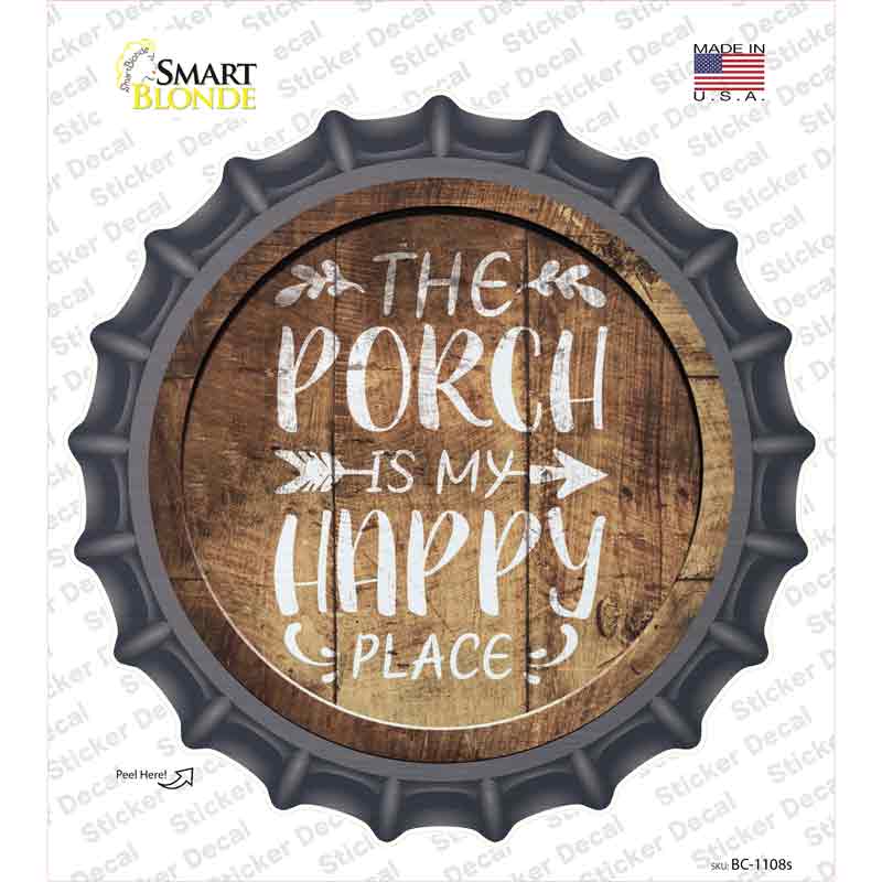 Proch Is My Happy Place Novelty Bottle Cap Sticker Decal