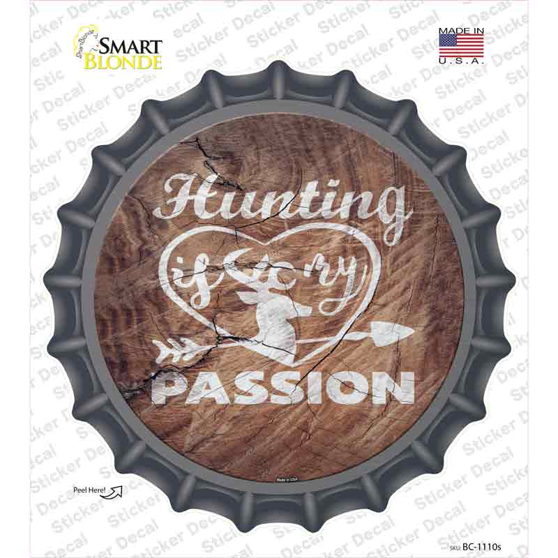 Hunting Passion Novelty Bottle Cap Sticker Decal