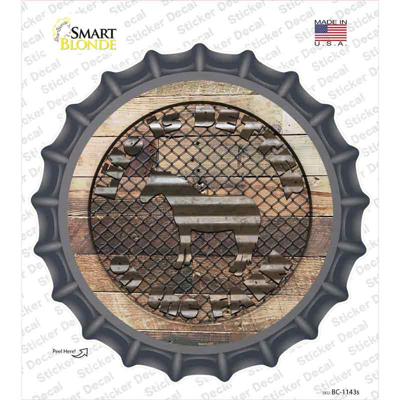 Better On The Farm Horse Novelty Bottle Cap Sticker Decal