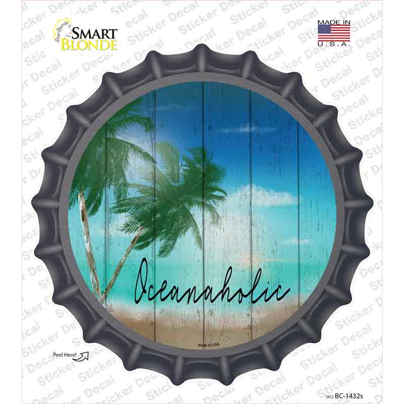 Oceanaholic Novelty Bottle Cap Sticker Decal