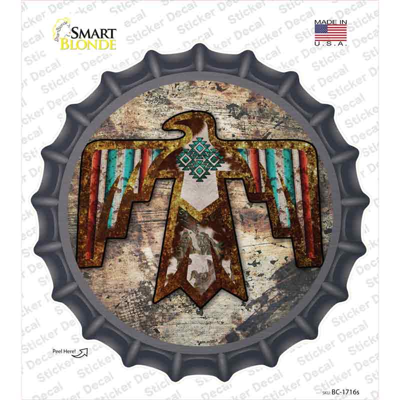 Western Phoenix Novelty Bottle Cap Sticker Decal