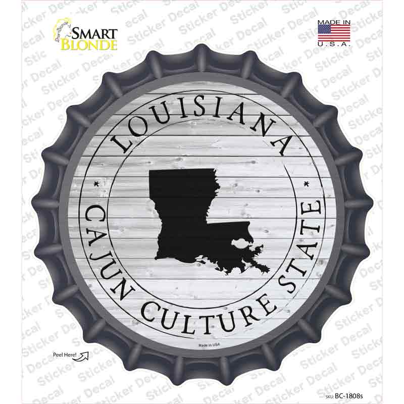 Louisiana Cajun Culture State Novelty Bottle Cap Sticker Decal