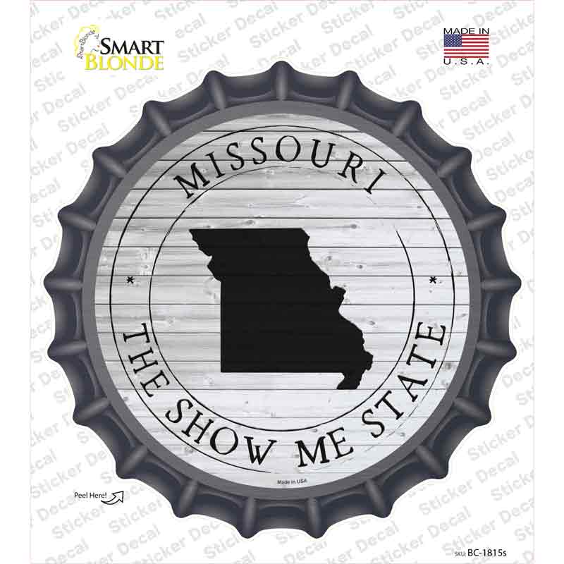 Missouri Show Me State Novelty Bottle Cap Sticker Decal