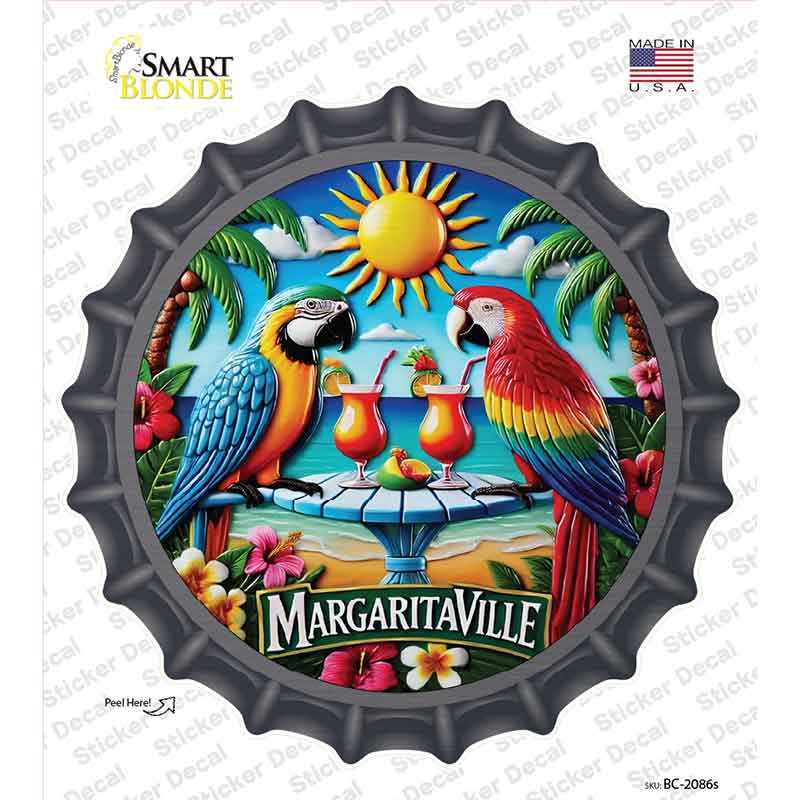 Margaritaville Novelty Bottle Cap Sticker Decal BC-2086s