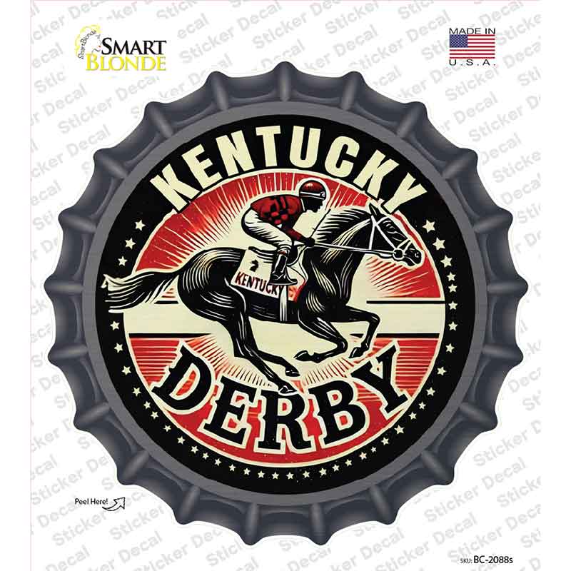 Kentucky Derby Novelty Bottle Cap Sticker Decal BC-2088s