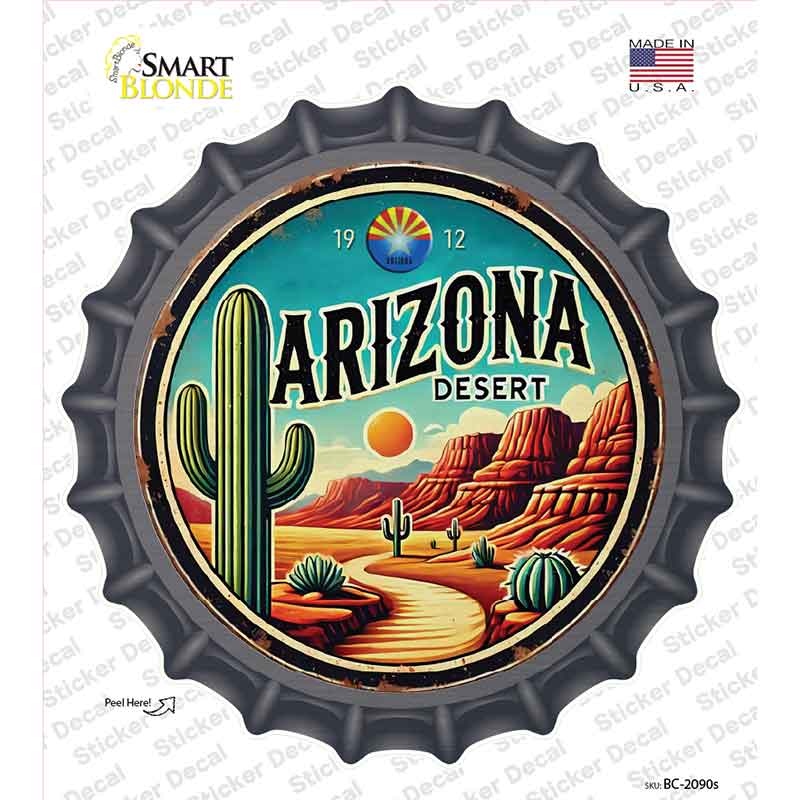 Arizona Desert Novelty Bottle Cap Sticker Decal BC-2090s