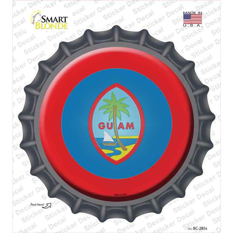 Guam Country Novelty Bottle Cap Sticker Decal